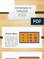 Terminologies in Volleyball