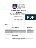 Laboratory Report Phy130 Group e