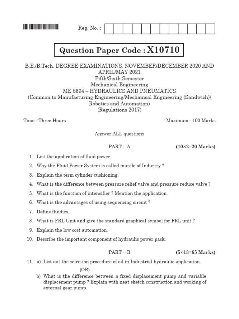 MECHND2020ME 8694Hydraulics and Pneumatics930483875X10710 (ME8694