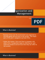 Organization and Management 1A Business and Its Environment