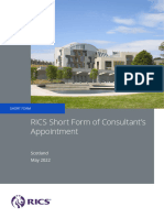 Rics Short Form of Consultants Appointment Scotland May 2022