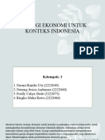 Teologi Ekonomi Untuk Konteks Indonesia