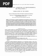 Mathematical Modeling of Photochemical Air Pollution