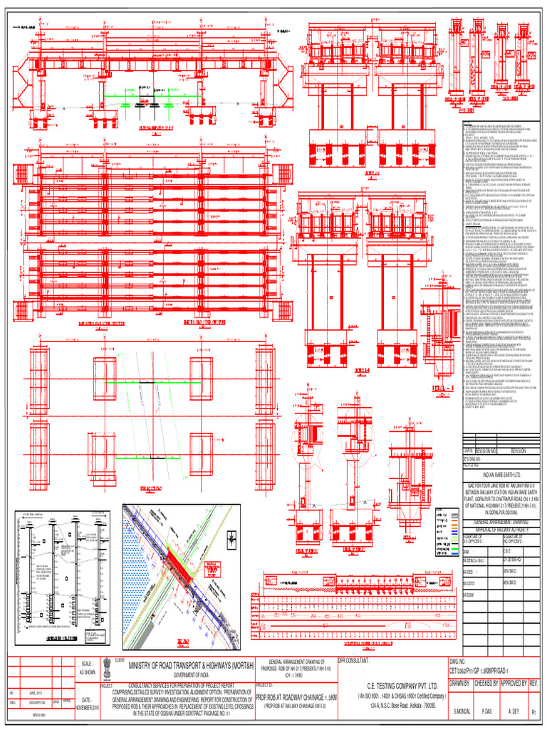 GADGopalpurROB1 3km | PDF | Deep Foundation | Rail Transport