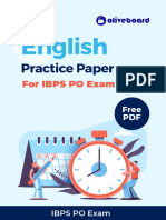 Ibps Po English Practice Paper