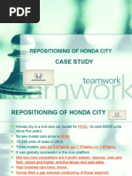 Re Positioning of Honda City