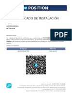 Certificado Instalacion C565-LJVX25