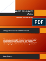 Non-Renewable Resource: Coal: Measures To Conserve Coal