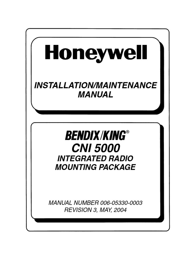Bendix/King CNI5000 Installation/Maintenance Manual Rev. 3 | PDF ...