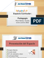 Pedagogia - Presentacion - PPT 2022