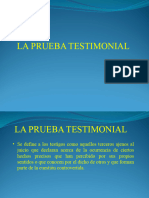 La Prueba Testimonial en El CPC