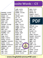 Opposite Words For Classes