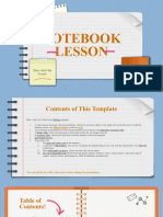 Notebook Lesson XL Blue Variant by Slidesgo