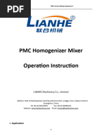 Instruction Manual - PMC Mixing Machine