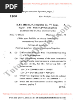 Microprocessor Question Paper 2010