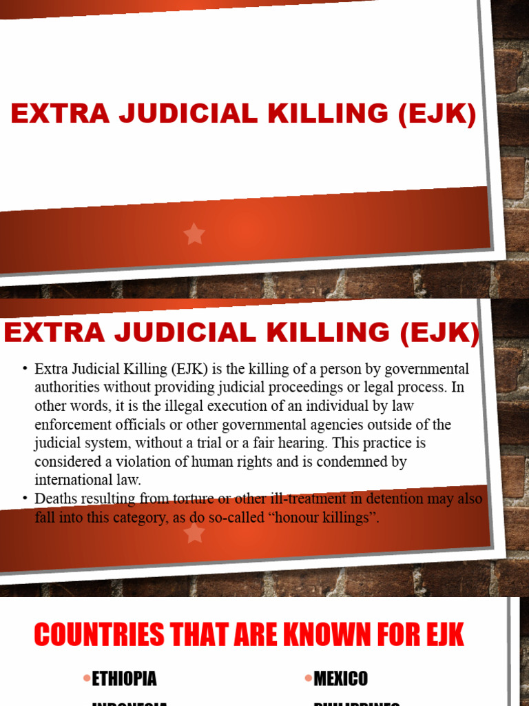 Understanding EJK in the Philippines | PDF | Self-Improvement