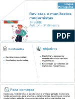 Revistas e Manifestos Modernistas: 3 Série Aula 14 - 3º Bimestre