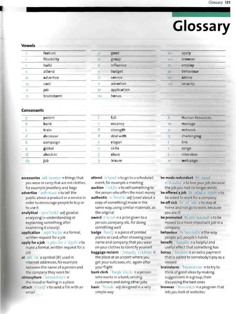 Commerce 1 - Glossary | PDF