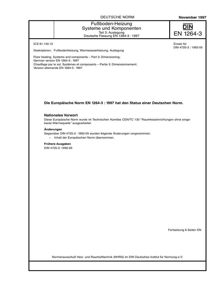Din en 1264-3 1997-11 | PDF