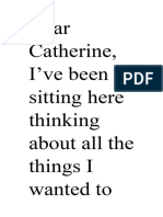 Dear Catherine