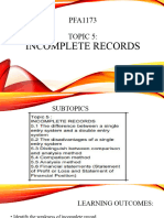 Topic 5 Incomplete Record