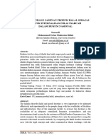 Undang-Undang Jaminan Produk Halal Sebagai Bentuk Internalisasi Nilai Syari'Ah Dalam Hukum Nasional