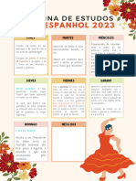 Cronograma de Estudos - Espanhol 2023