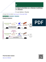 α-Synuclein antisense oligonucleotides as a disease-modifying therapy