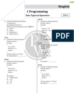 1 Data Types and Operators - DPP 01 (Of Lec 05)