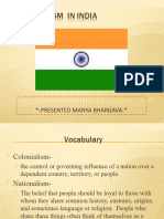 Nationalism-India - PPT by Manya