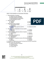 Intro To CNS and Neurodegenerative Seatwork