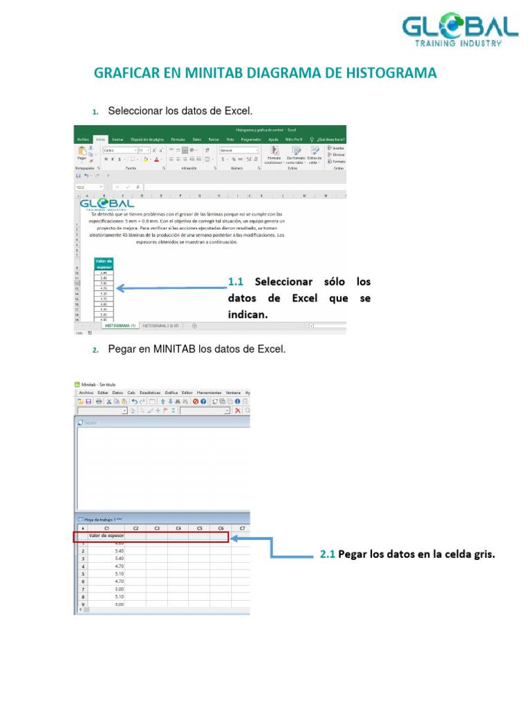 Crear un histograma en Minitab | PDF | Métodos y materiales de enseñanza