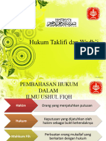 Pertemuan 2 ( (Hakim, Hukum, Taklifi, Wadhi) )