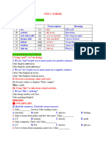 UNIT 2 Vocabulary, Grammar&Exercises