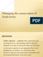 Managing Biodiversity Conservation AS