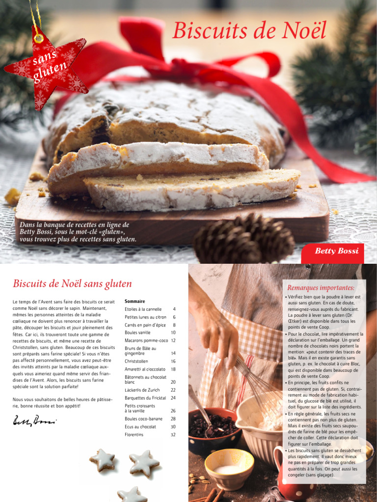 Betty Bossi_Biscuits de Noël sans gluten, PDF, Biscuit