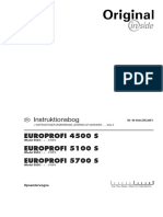 Instruktionsbog: Europrofi 4500 S Europrofi 5100 S Europrofi 5700 S