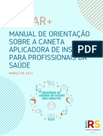 Manual de Orientacao Sobre A Caneta Aplicadora de Insulina para Profissionais Da Saude