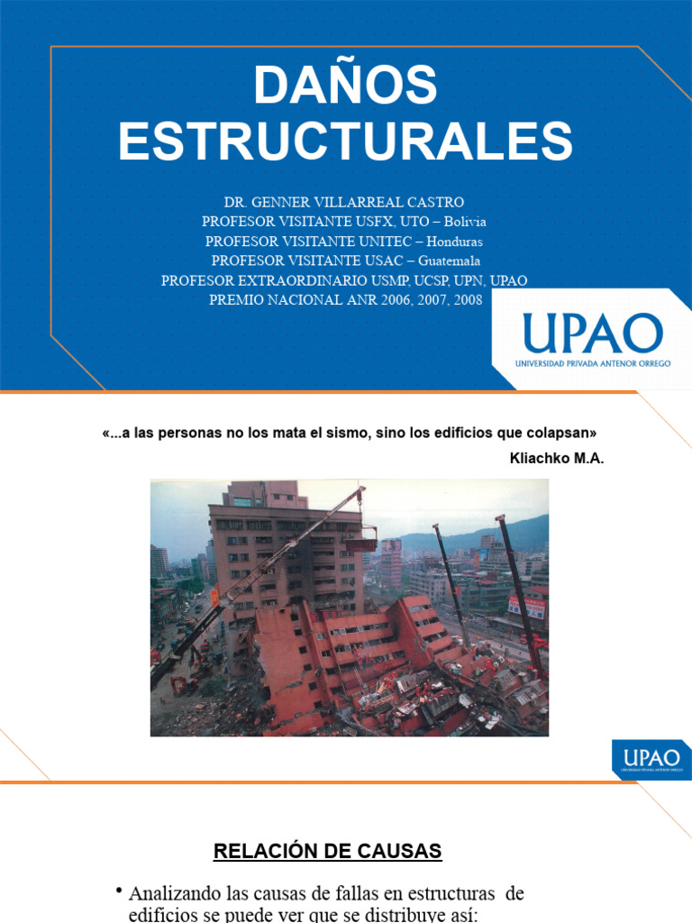Daños Estructurales Post-Sismo en UPN | PDF | Temblores | Ingeniería ...
