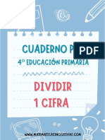 Cuaderno Dividir 1 Cifra - 4 Curso Educacion Primaria
