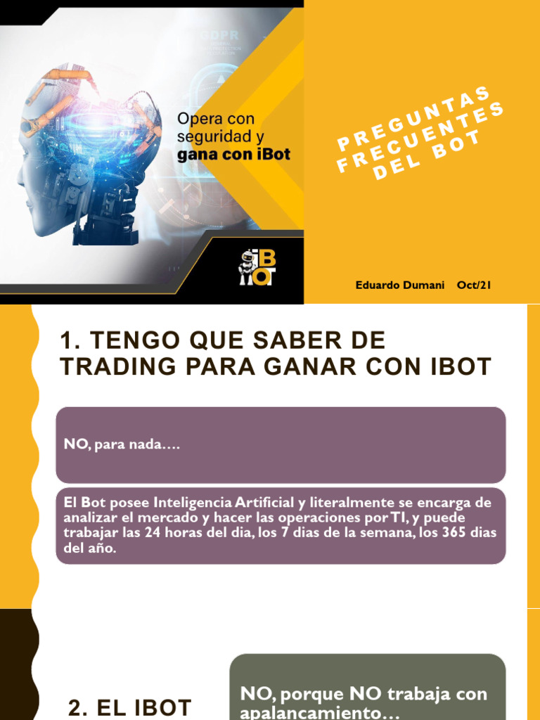 Preguntas Frecuentes sobre iBot Trading | PDF | Bitcoin | Internet Bot
