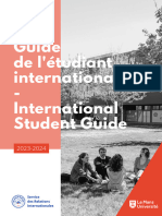 Guide de L'etudiant International - International Student Guide