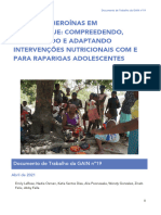 Nutrindo Heroínas em Moçambique: Compreedendo, Concebendo E Adaptando Intervenções Nutricionais Com E para Raparigas Adolescentes