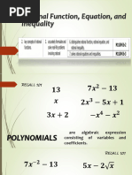 Rational Equa Tio Inequality