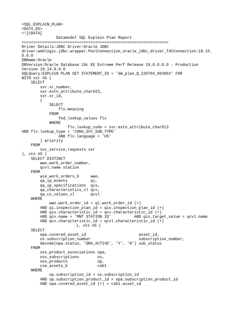 Explain Plan | PDF | Database Index | Computing