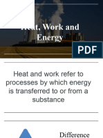 Heat, Work and Energy