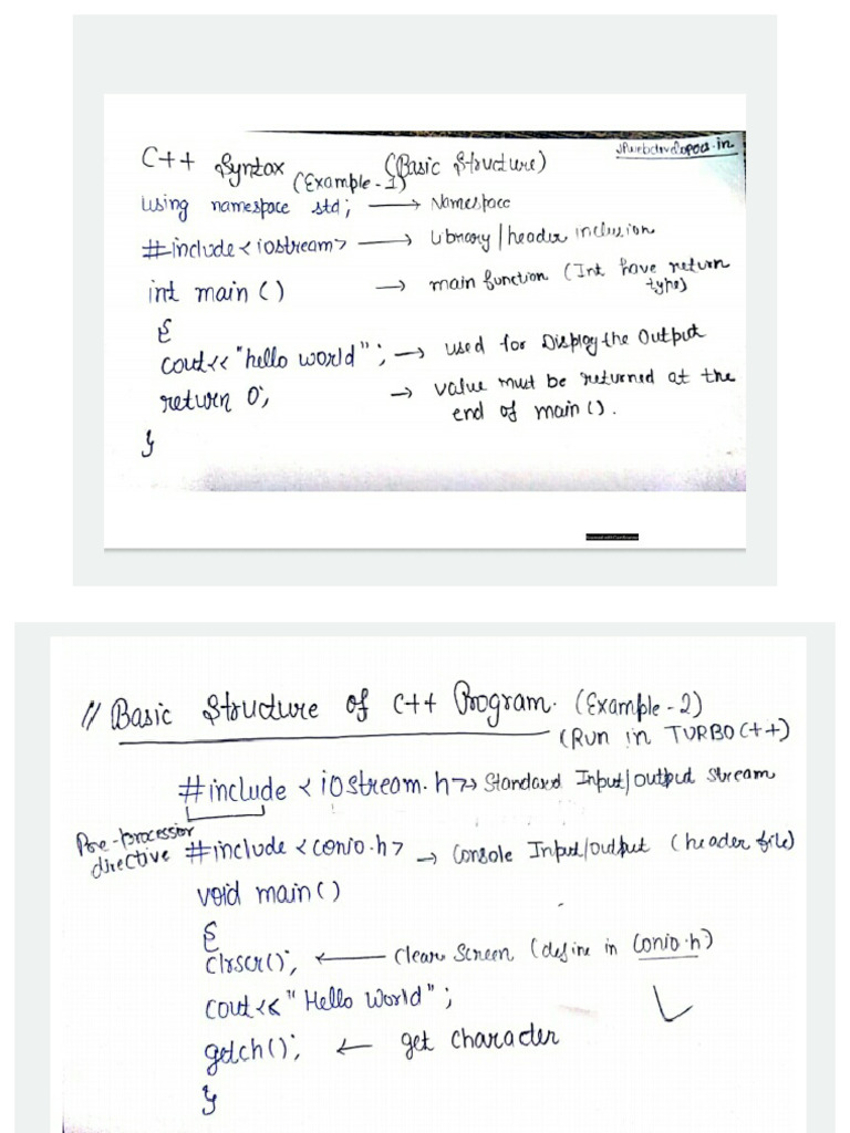 Structure of C++ Program | PDF