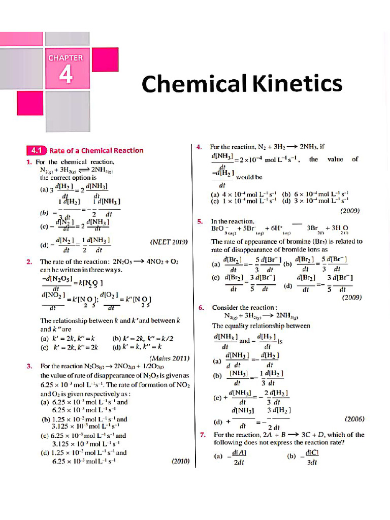 Chemical Kinetics and Surface Chemistry | PDF