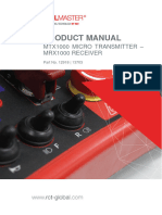 Product Manual MTX1000 Transmitter MRX1000 Receiver