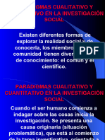 P Aradigmas Cualitativo Y Cuantitativo en La Investigación Social